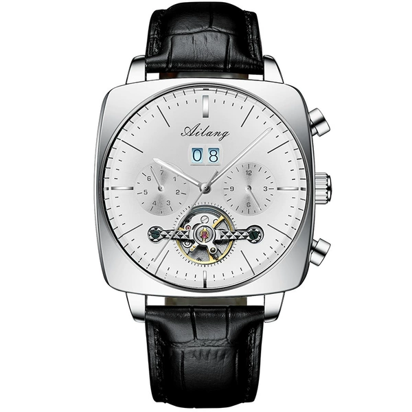 Al-8655 silver shell white surface black skin