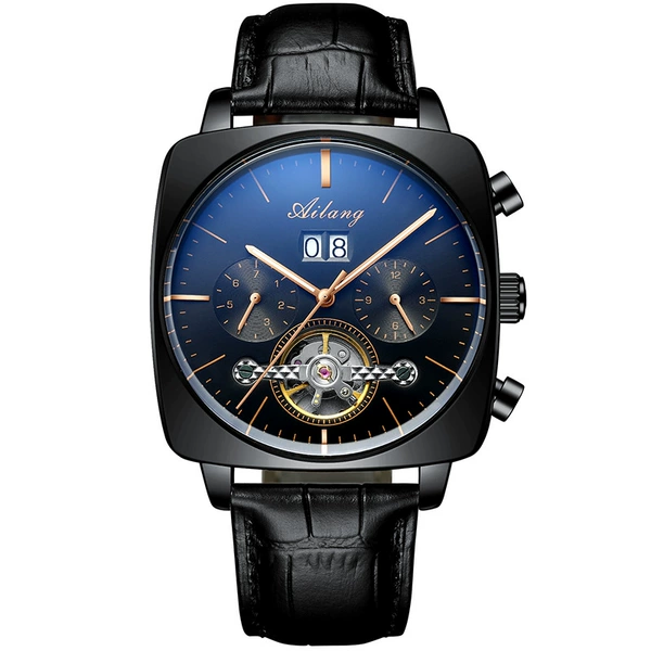 Al-8655 black shell black face black leather