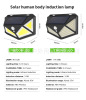 LED physiological sconce solar-powered, induction street modern lights for gazebo, human sensor