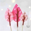 Pink pink-pink white hairy ball 3-piece set (retail 2.95)