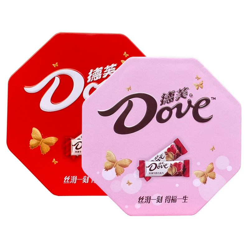 Шоколад Dove/Dove 6 штук в подарочной коробке на помолвление/свадьбу, конфеты полнолуние, сувенир, готовый товар, содержащий сахар