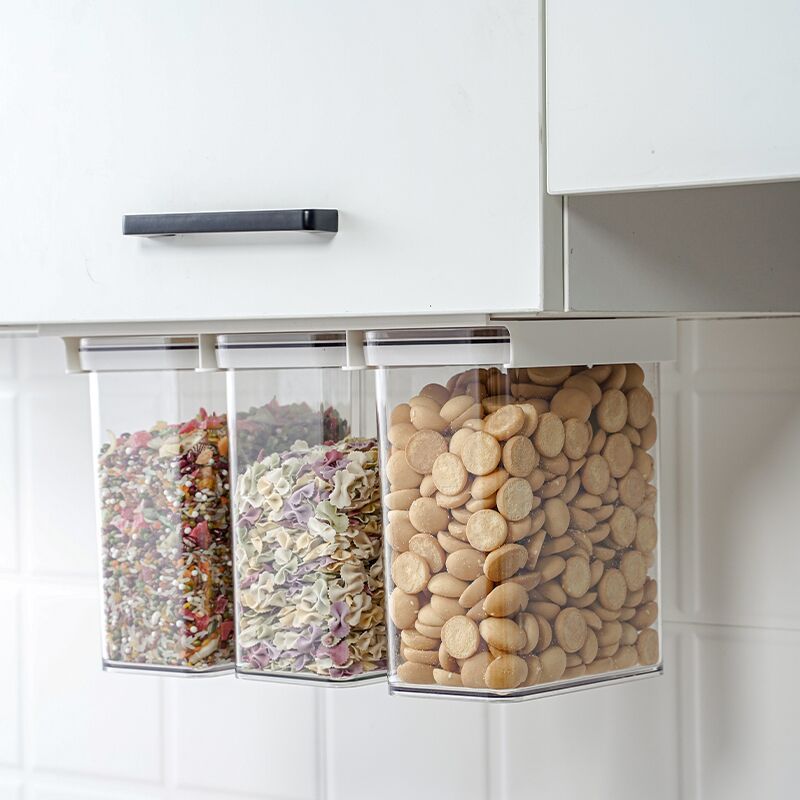 Kitchen Food Sealed Jar Plastic Transparent Moisture-proof Storage Box Grain Storage Jar Dry Goods Box Factory Direct Sale