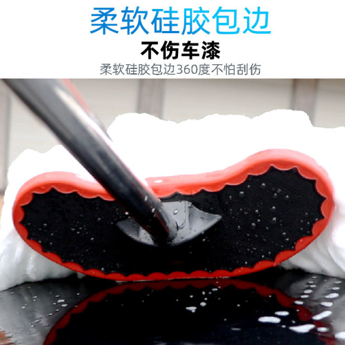 Car wash soft bristle long handle mop car telescopic brush car wipe special milk silk head dust duster cleaning tool