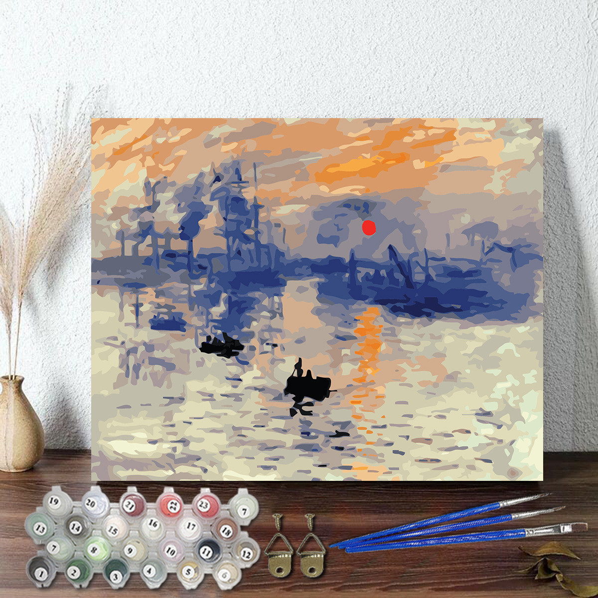 diy digital oil painting home living room decorative painting AliExpress Amazon cross-border frameless a generation-jy314