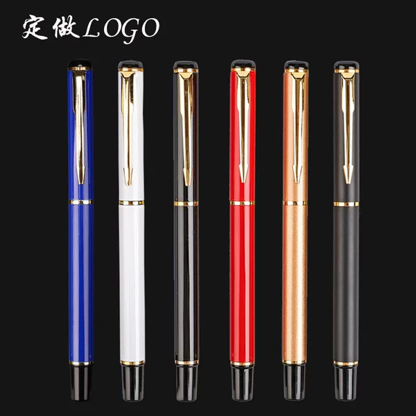 Fast Delivery Metal Signature Pen, Multi-Color Business Gift Ballpoint Pen, Training Class Advertising Pen, Can Be Laser-Engraved with Logo