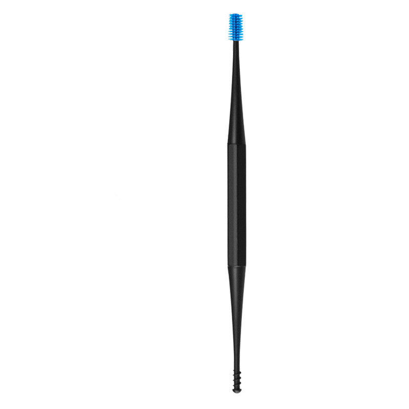 Fábrica en stock silicona oreja recoger earwax limpieza masaje oreja recoger doble cabeza espiral oreja recoger oreja herramienta