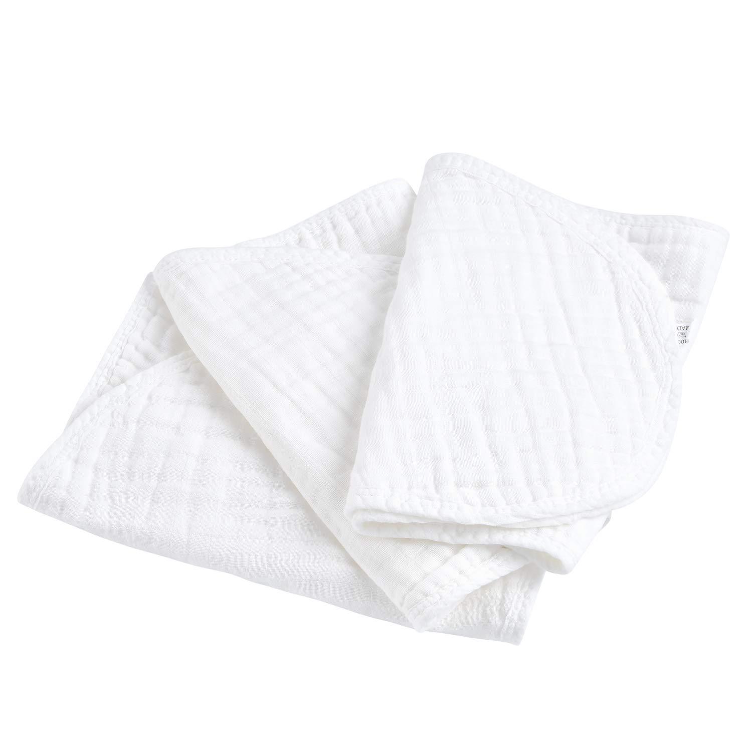 Paño de muselina de algodón puro de seis capas de Amazon INS, toalla para eructos de bebé, toalla para vómitos infantiles, absorbente de humedad.