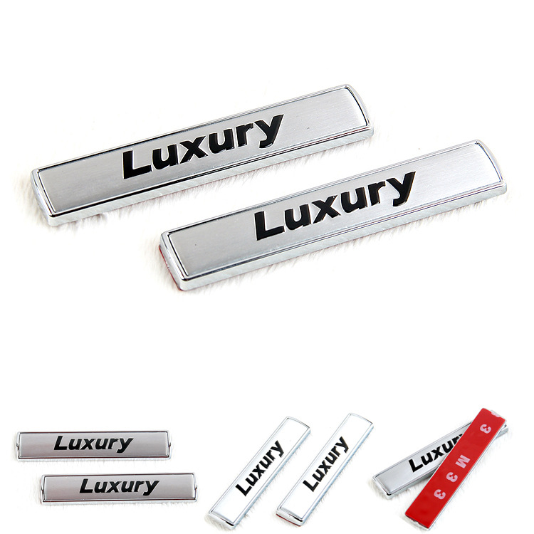 适用于3系5系改装 字标 通用侧标Luxury Modern 侧叶子板标 车标