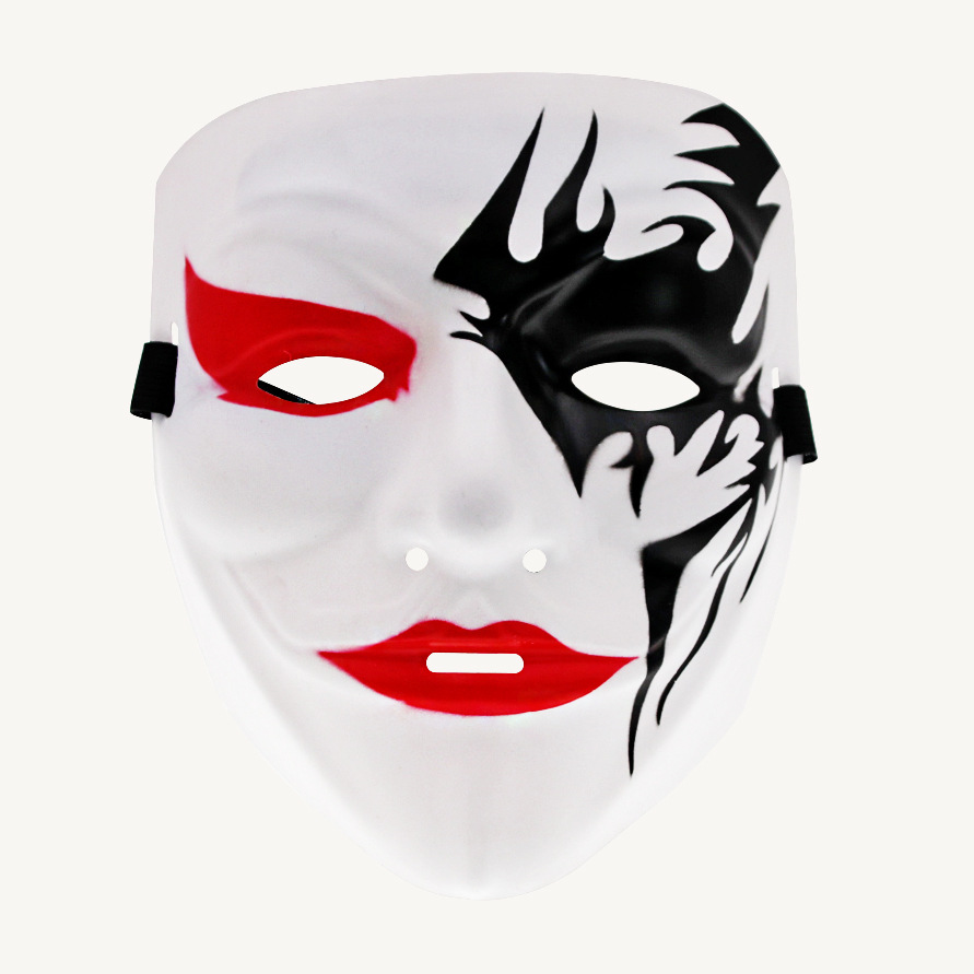 Gran danza fantasma de Halloween en forma de V máscara negro vintage vendetta oro y plata misma máscara facial bola máscara de vestir image 4