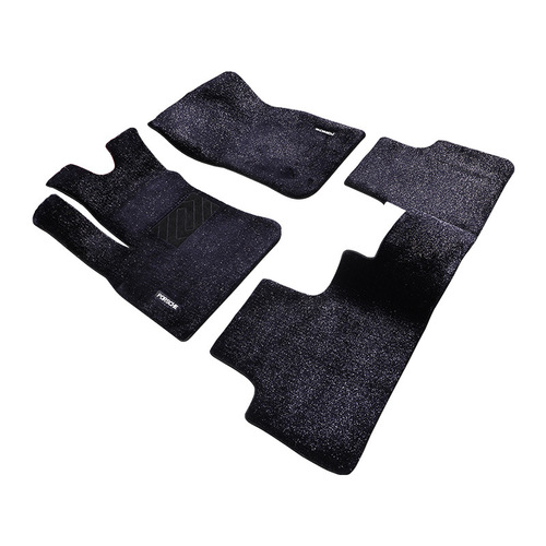 Quilted embroidered floor mats, double layer, fully surrounded by silk circles, eco-friendly car floor mats, special for cars, bulk retail, dropshipping