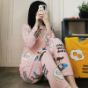 Demi-season brand pijama, cartoon cute set for elementary school students, Korean style, long sleeve, autumn, loose fit