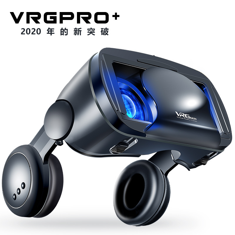 VRGPro 2020 new VR glasses big headphones video version all-in-one mobile phone 3D cinema gift