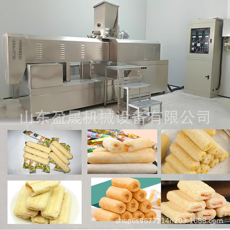 新疆米果膨化机  米果膨化机 燕麦米果生产台湾夹心米饼膨化设备