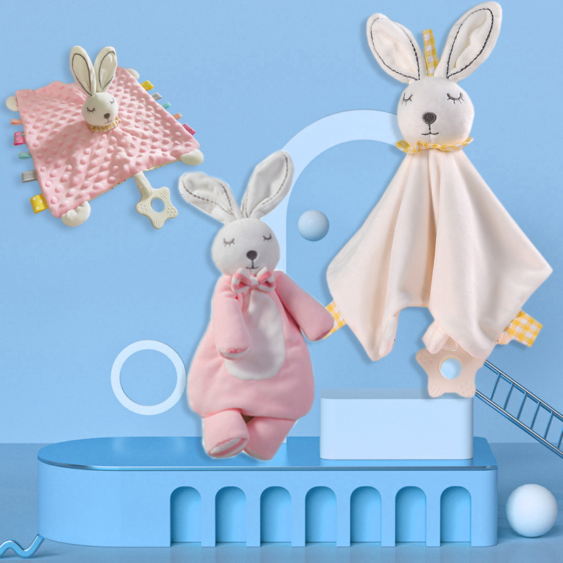 Ambulance towel infant toys can be imported bite doll newborn sleep plush comfort toy manufacturers direct supply