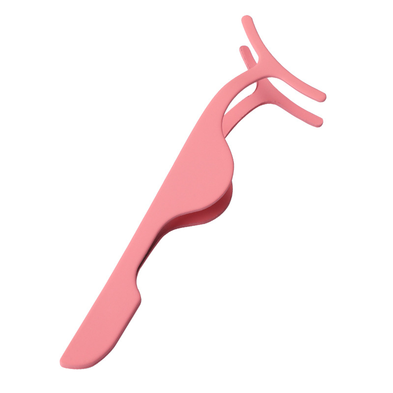 Fijación de pestañas falsas pinzas auxiliares de clip maquillaje maquillaje de belleza fijación fijación de pestañas de una tira fijación de pestañas planas en forma de arco ensanchamiento clip image 9