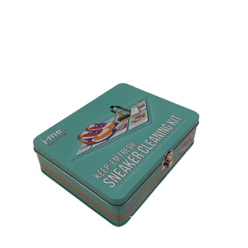 Caja de Hojalata para Betún de Calzado Rectangular con Cierre image 5