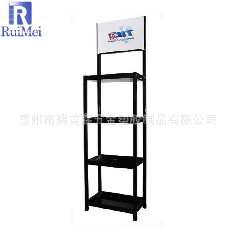 加工生产 各类五金展示架 车饰用品展示架 机油展示架四层货架