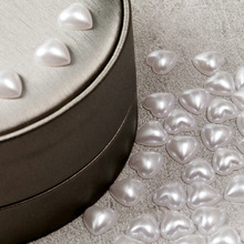 热销6-15mmABS仿珍珠异形半面桃心手工DIY手机爱心美甲娃娃新娘