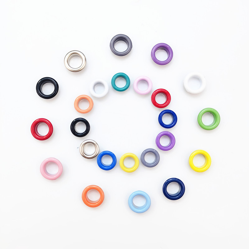 Fábrica directa 5mm6mm color traje agujero de aire herramienta de metal pintura en aerosol zapatos ojal hebilla ojo hebilla traje