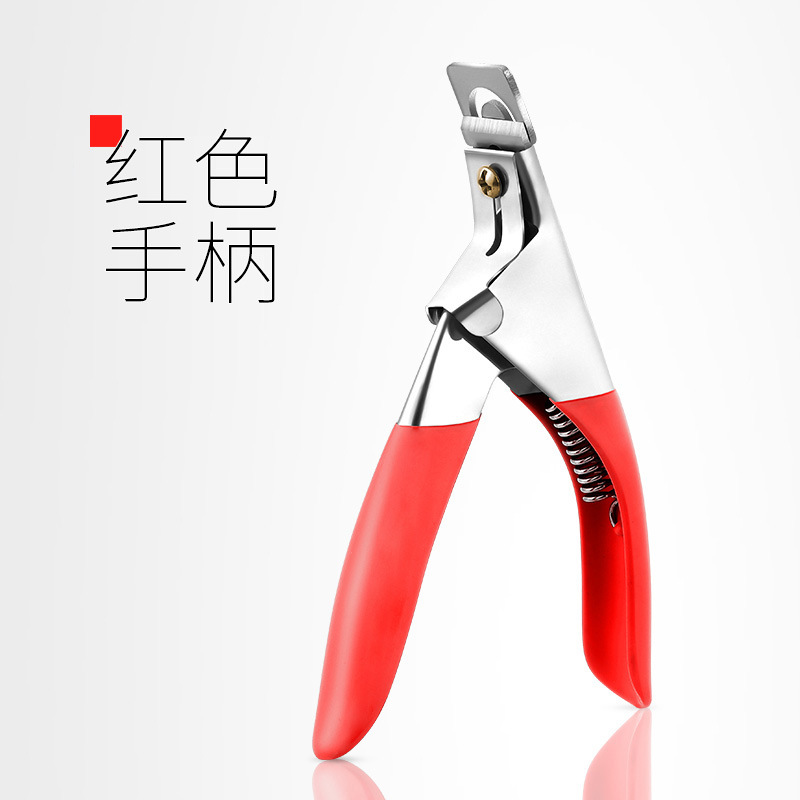 Tijeras de uñas cuchillo de uñas salón de uñas especial en forma de U extensión de fototerapia herramienta de tijeras de uñas para manicura recorte de uñas falsas