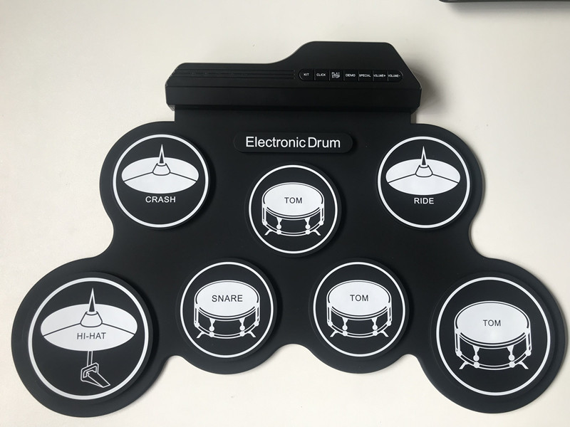 IWord nuoai rollo de mano USB tambor electrónico batería portátil práctica tambor plegable de silicona tambor eléctrico jazz tambor pad