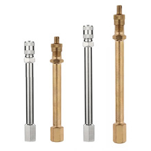 汽车轮胎充气黄铜延长杆 金属打气加长杆 独轮车轮胎充气杆