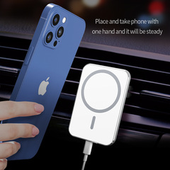 Car magnetic wireless car charger Wireless charger Magnetic car wireless charger Aluminum alloy magnetic wireless charger