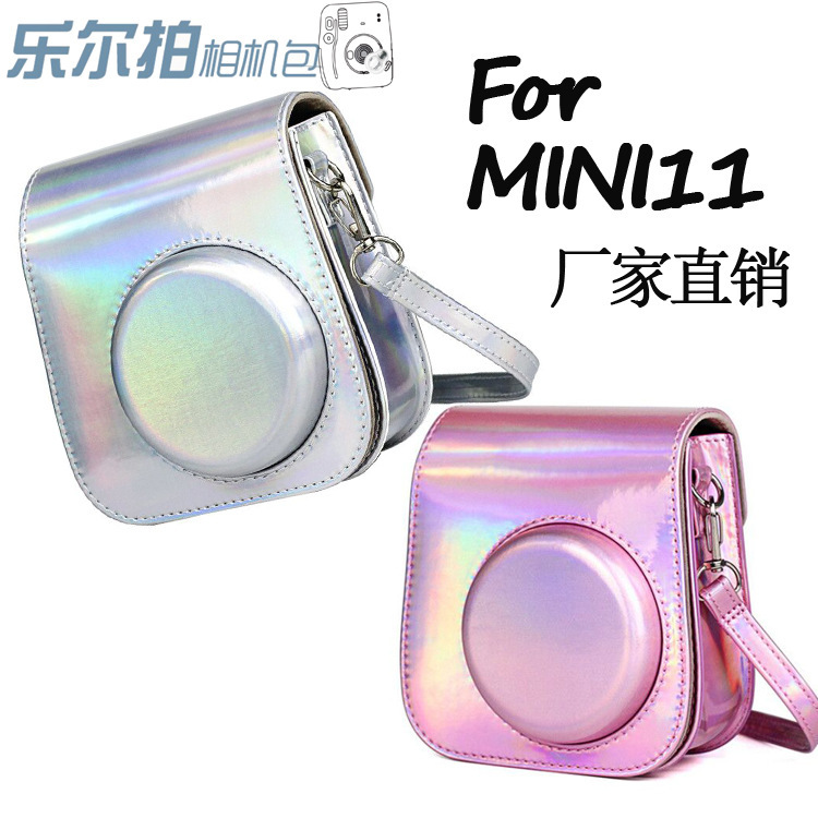 Manufacturer's In-Stock Instax Mini11 Camera Bag, Dazzling Silver, Pink, Purple, Instant Camera Bag