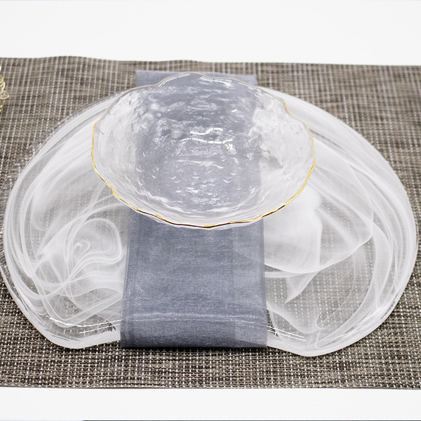 Japanese glass dinner plate
