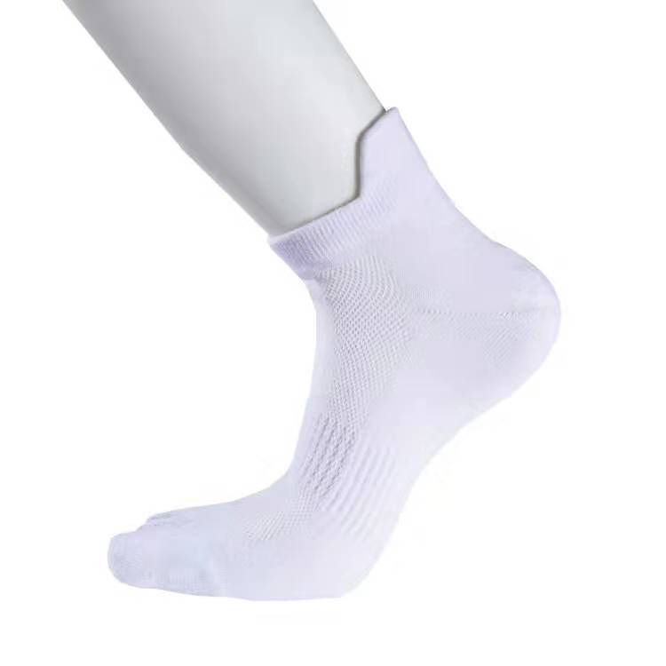 다섯 손가락 남자 보트 풀 화이트 양말