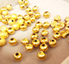 Bronze accessories light beads grinding pearl watermelon beads to transport beads, small gold beads, beads with vacuum -plated DIY accessories