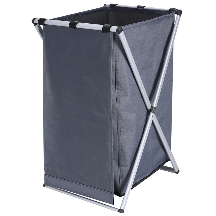 Cesta de lavandería plegable transfronteriza Paño de Oxford con cubierta Caja de lavandería Cesta de almacenamiento de lavandería portátil Cesta de lavandería