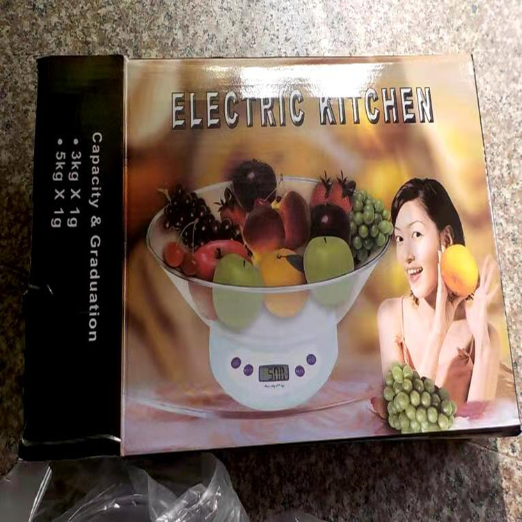 2019 nueva báscula de cocina báscula electrónica de horneado báscula de cocina KE - 1 báscula de pan 5kg / 1g