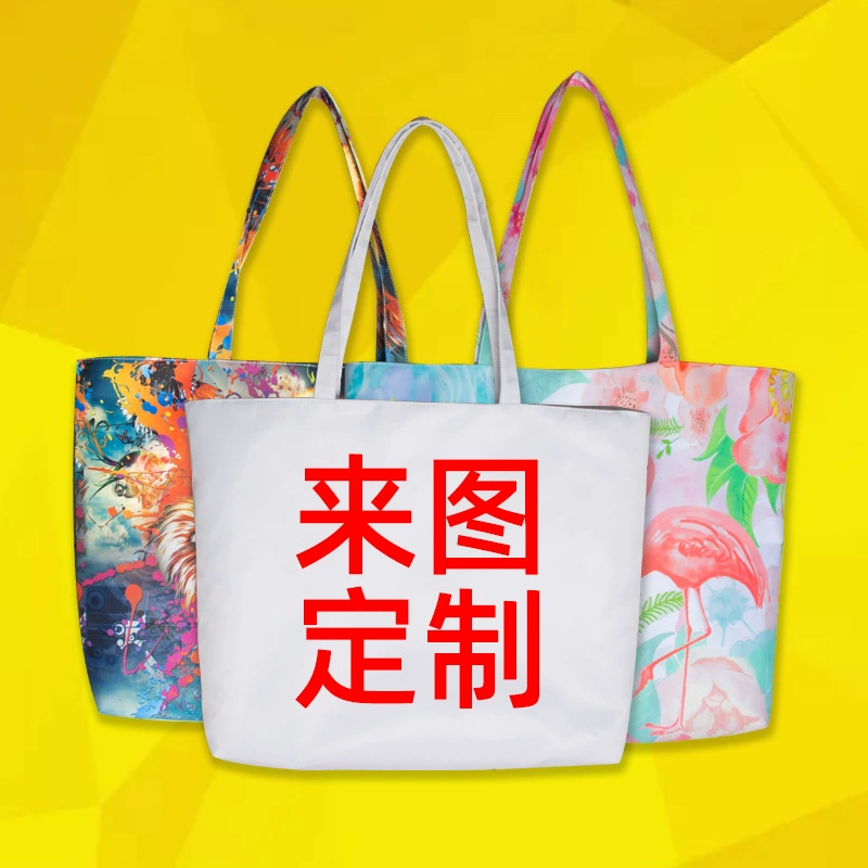 Трансграничная Холщовая Сумка с мультяшным принтом, сумка для покупок, милая Студенческая сумка через плечо, персонализированная сумка для покупок своими руками оптом