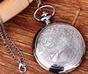 Classic bronze pocket watch, big card