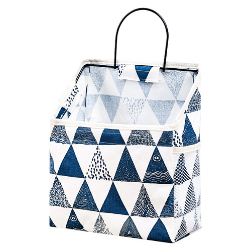 Fabric storage bag wall hanging bag dormitory wall hanging small cloth bag door rear storage cloth bag wall storage pocket