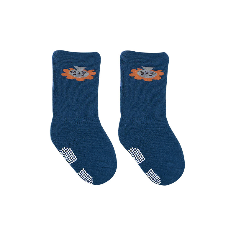 Calcetines de bebé Otoño e Invierno Terry calcetines de bebé engrosados media pantorrilla antideslizante calcetines de bebé recién nacido calcetines de piso para bebés