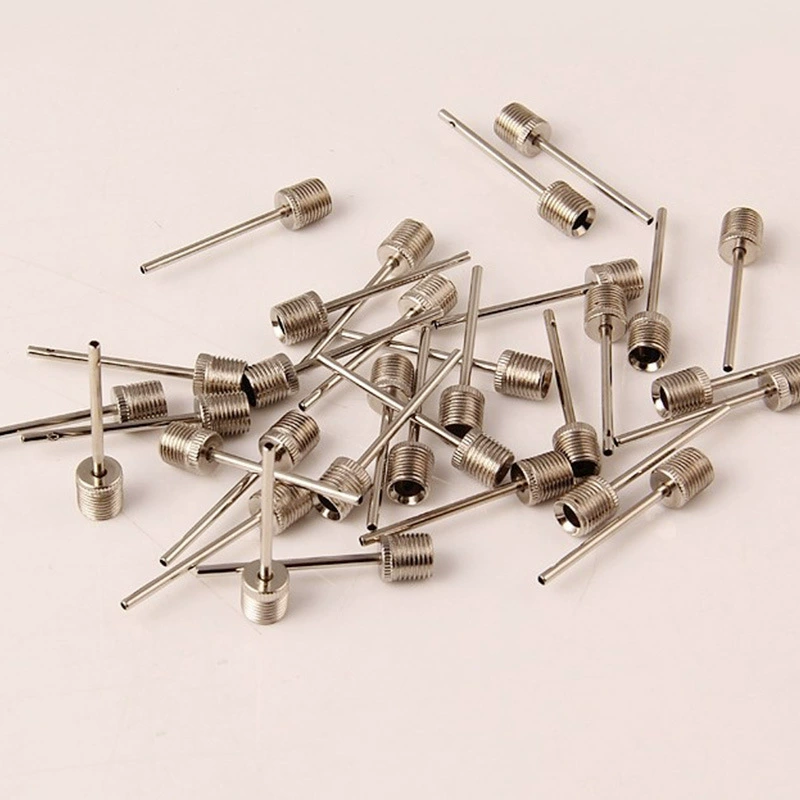 Надувная игла для футбольных, баскетбольных и других мячей, воздушная игла из нержавеющей стали, цельная литая игла с боковым отверстием, игла для вентиляционного клапана, прочная игла для волейбольного мяча.