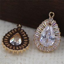 14*21MM�~�ߵ�僱�ɫ�� ˮ��΢��ʯ��� diy�Ʒ���