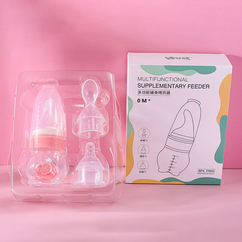 Alimentador de medicina bebé anti-choke botella de bebida bebé medicina alimentación suplemento de agua alimentador de medicina botella de pasta de arroz