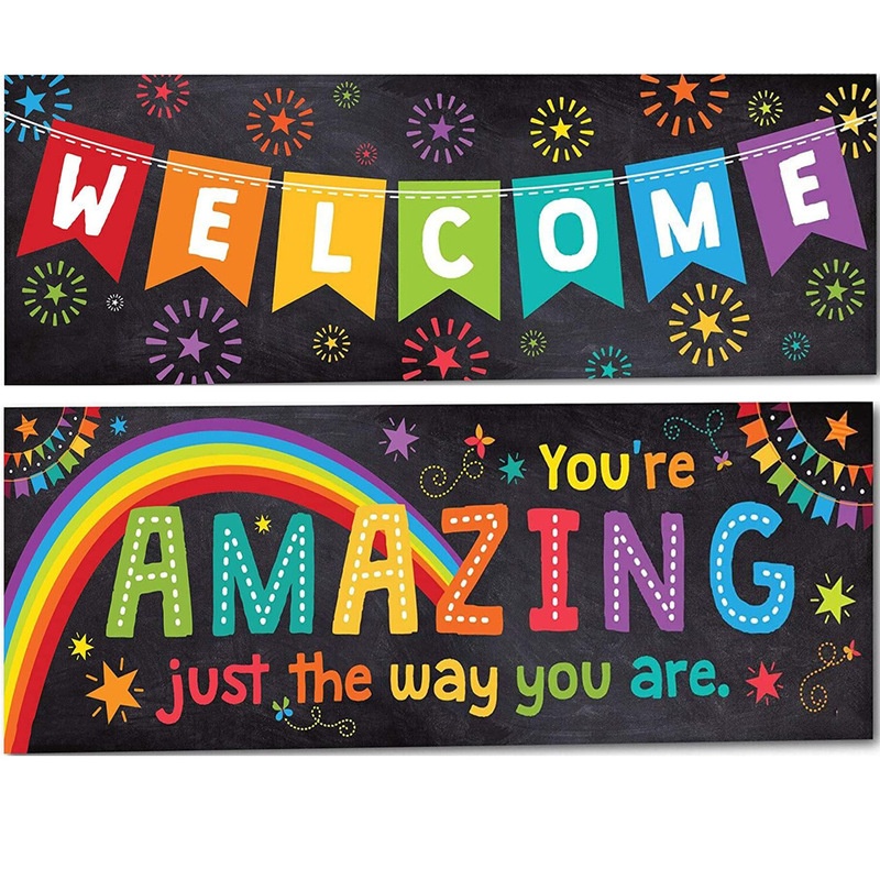 Aliexpress Amazon Back-To-School Banner, Back-To-School Season Banner, Back-To-School Season Door Curtain Banner, 4 Buckles