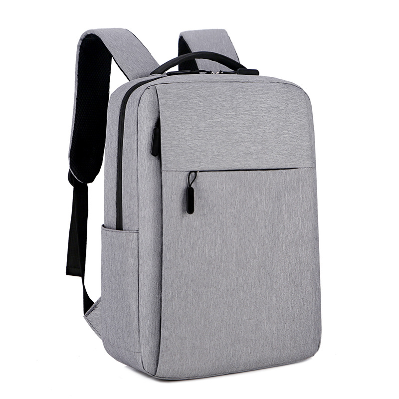 Mochila de negocios estilo coreano de moda casual mujer estudiante mochila moda computadora mochila USB interfaz hombres mochila
