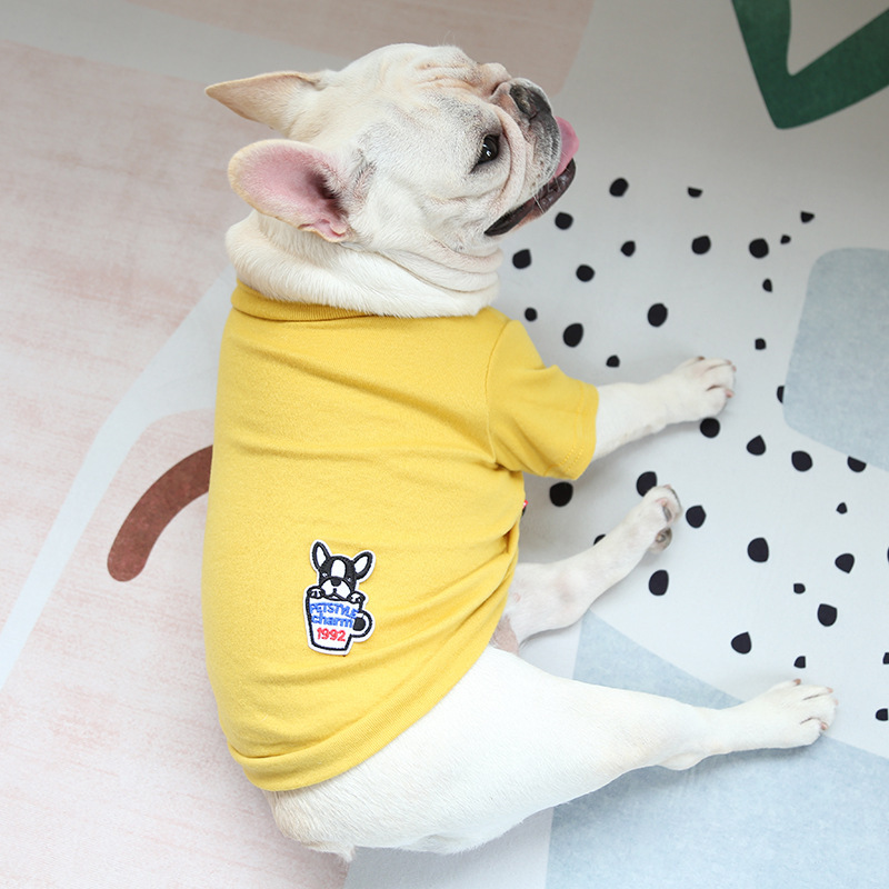 Petstyle Fadou Multicolor Bottoming Shirt Fat Dog Clothes Teddy Koji Yingdou Bago Warm Clothes