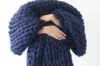 6 cm thick-Tibetan blue color