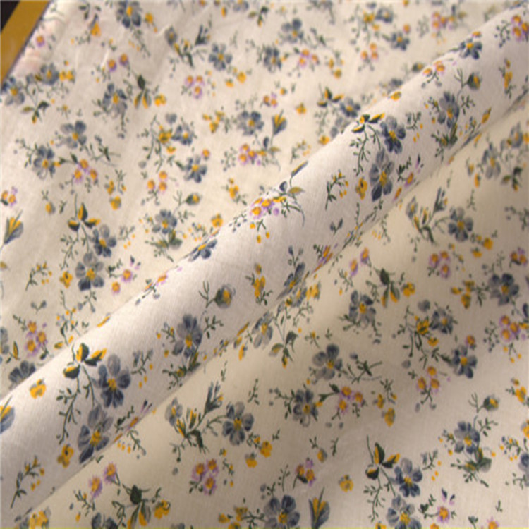 小花布 全棉印花布 多种颜色 平纹春夏舒适 服装连衣裙