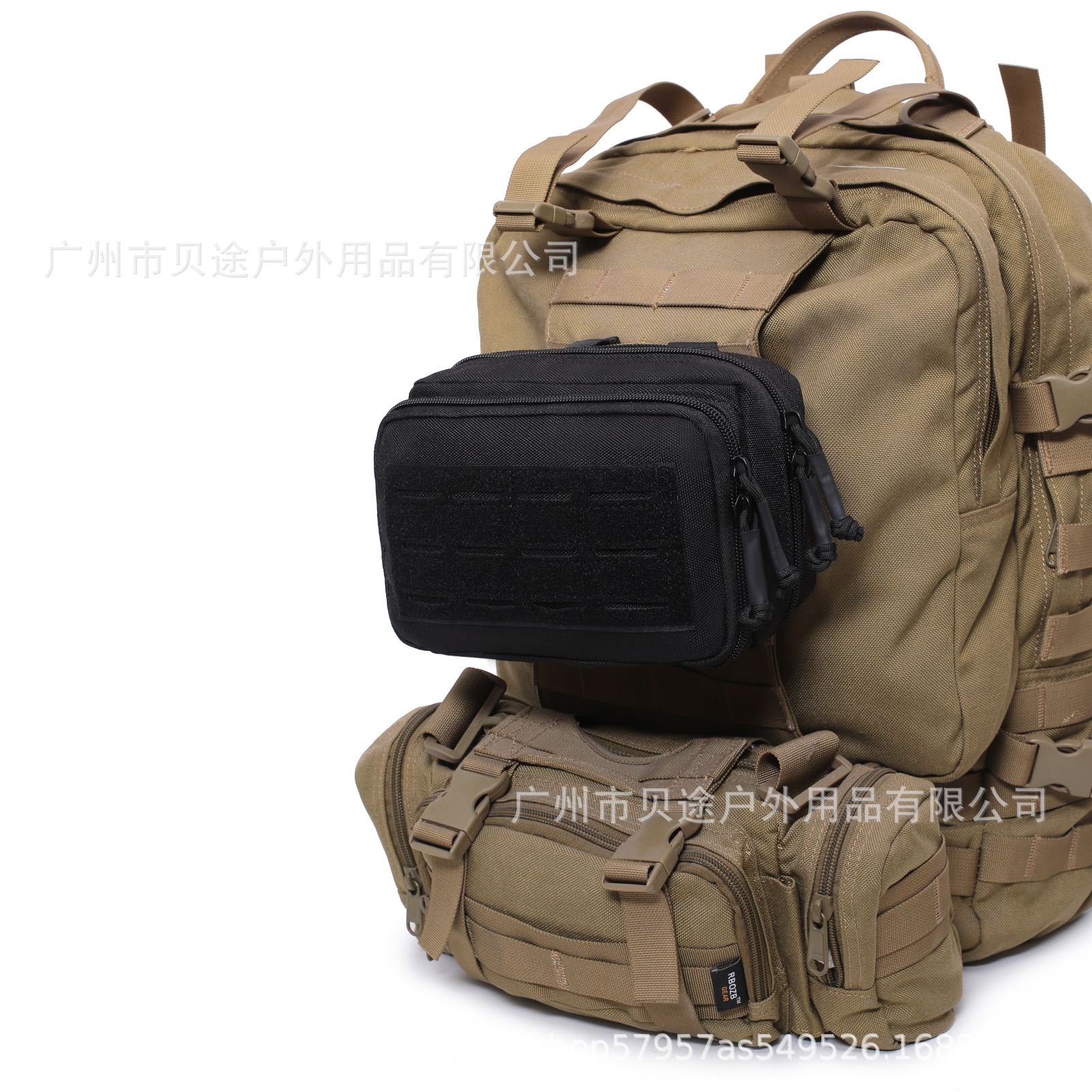 Directo de fábrica al aire libre táctico bolsa de almacenamiento láser velcro multifuncional EDC kit bolsa colgante bolsa de accesorios