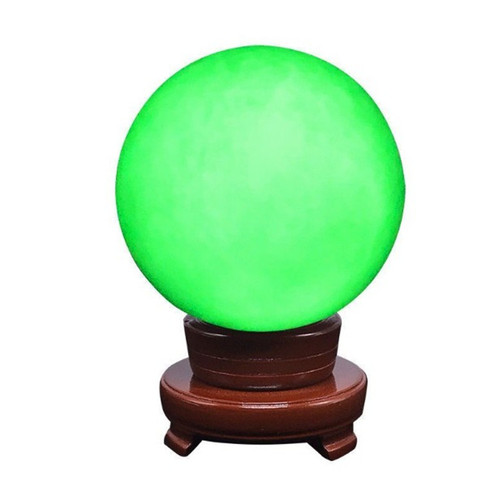 Wholesale Night Light Stone Ball Ornament, Aurora Stone Ice Quartz Fluorescent Stone, Illuminating Ball Home Feng Shui Ornament with Base