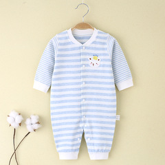 Spring and Autumn baby jumpsuit boneless newborn clothes pure cotton type A baby underwear pajamas jumpsuit rompers