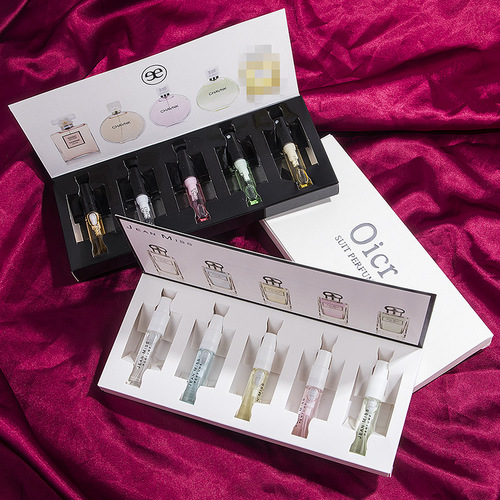 Xiaocheng Yixiang cross-border small Q version perfume sample 5-piece gift box set of women's perfume 3ml trial package manufacturer wholesale