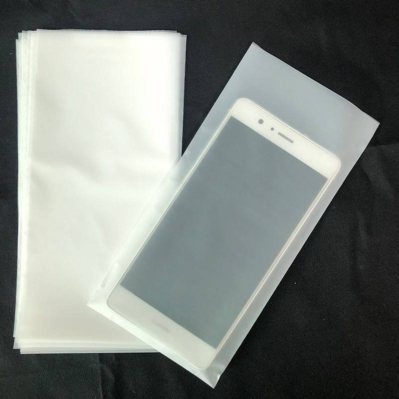 CPE engrosada plana esmerilado bolsa blanca bolsa de embalaje de plástico bolsa autoadhesiva de fábrica al por mayor en Blanco Bolsa esmerilada